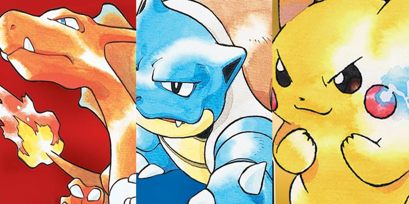 Pokémon Red, Blue, Yellow artwork