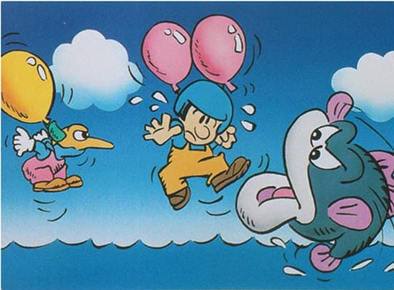 Balloon Fight (1985) artwork