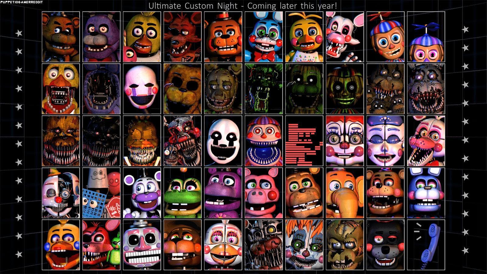 Five Nights at Freddy's: Custom Night artwork
